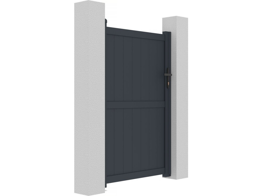 Puerta jardin "Maurice" - 101.2 x 155.9 cm - Gris