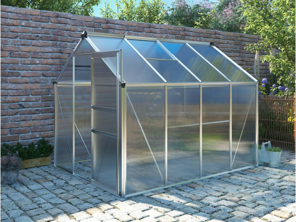 Invernadero en policarbonato  "Hortensia"  4,8m² transparente