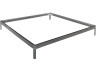 Base para invernadero en policarbonato "Hortensia 3,65m²" color Zinc