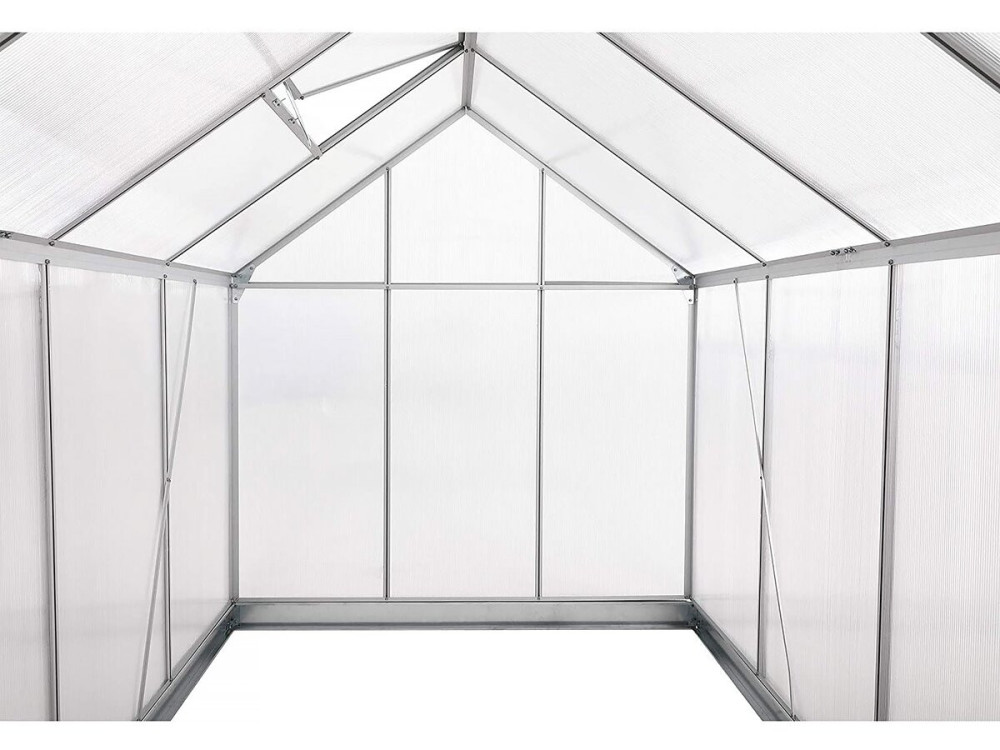 Invernadero de policarbonato "Basilic" - 4,75 m² - Gris
