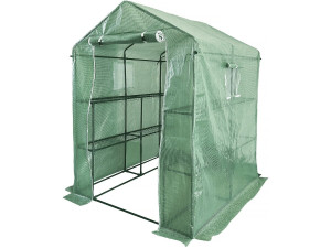 Invernadero para tomates de jardín con estantes «Lys» - 2,04 m² - 130 g - Verde