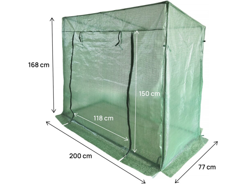 Invernadero para tomates de jardín «Lys» - 1,6 m² - 130 g - Verde