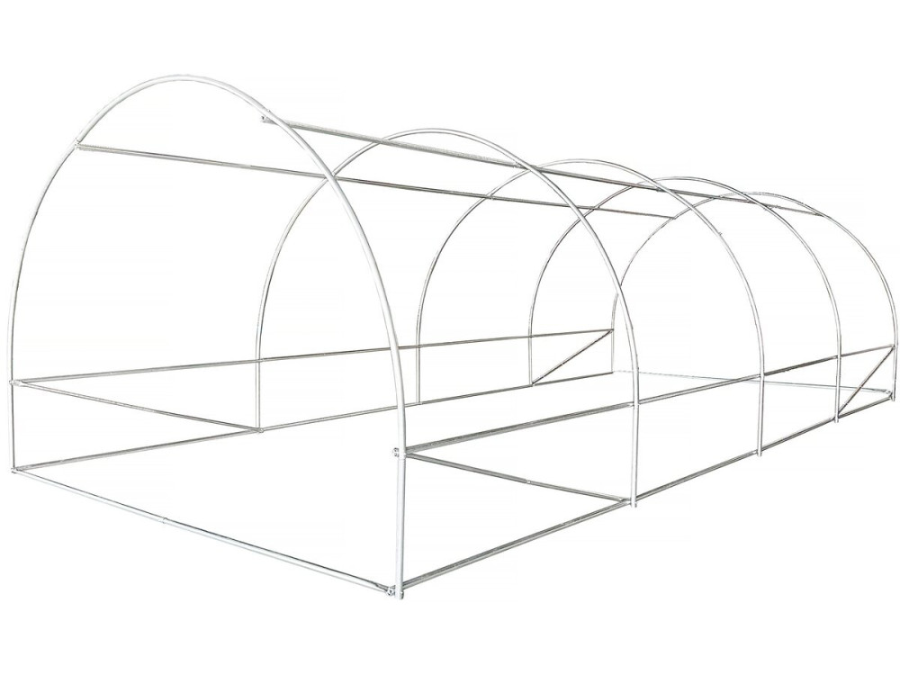 Túnel de invernadero para jardín «Lys» - 18 m² - 140 g - Verde
