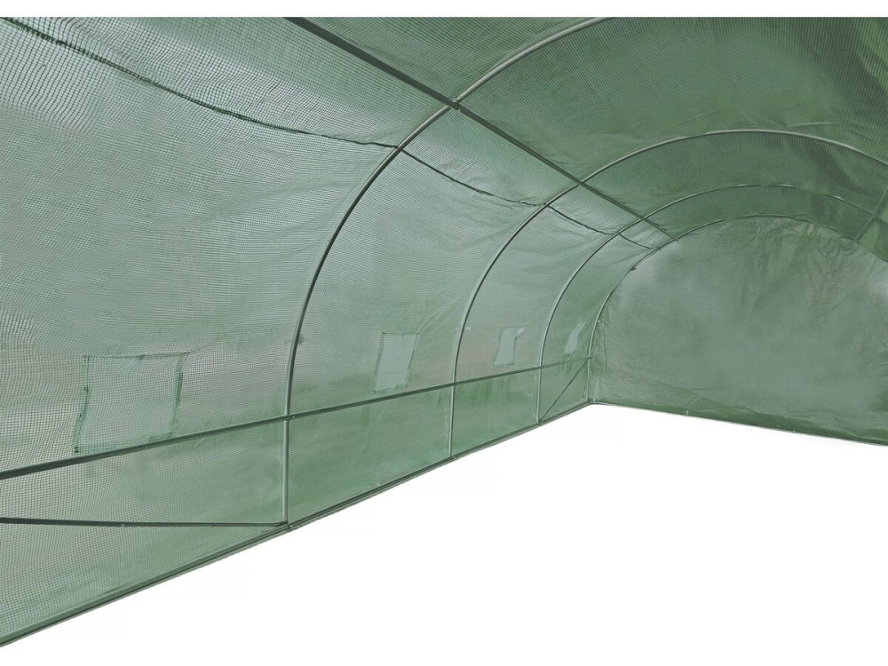 Túnel de invernadero para jardín «Lys» - 18 m² - 140 g - Verde