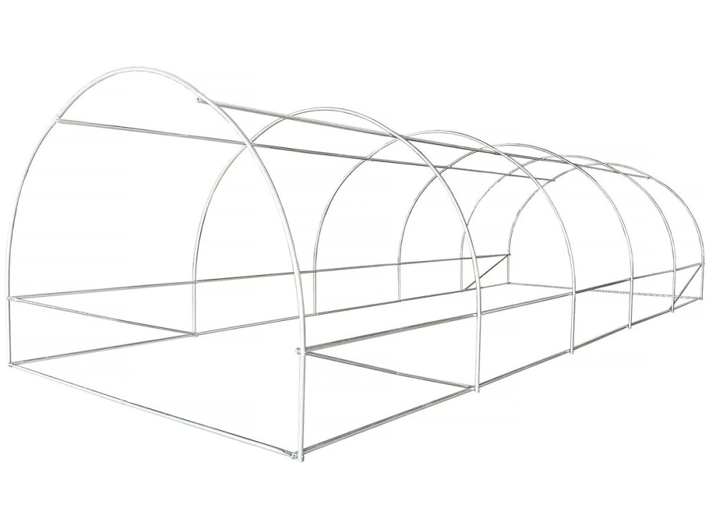 Túnel de invernadero para jardín «Lys» - 24 m² - 140 g - Verde