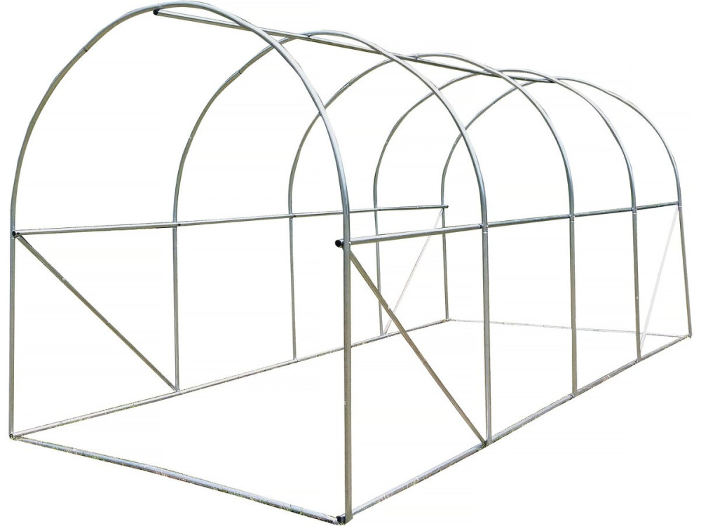 Túnel de invernadero para jardín «Lys» - 9 m² - 140 g - Verde