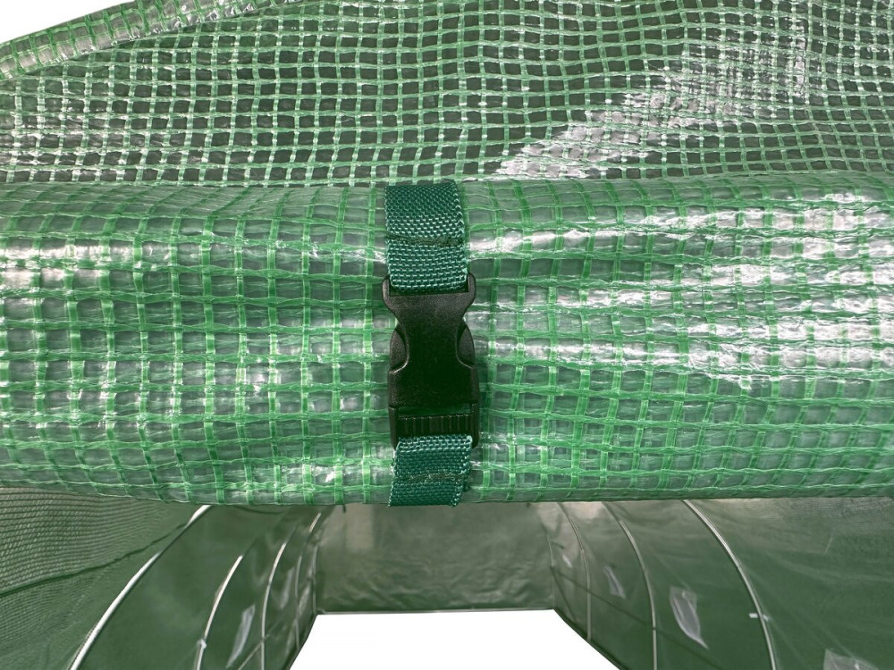 Túnel de invernadero para jardín «Lys» - 9 m² - 140 g - Verde