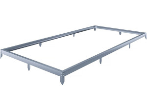 Base de acero galvanizado para invernadero "Basilic" - 7,03 m² - Gris