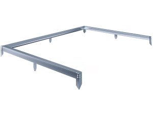 Base de acero galvanizado para invernadero "Basilic" - 2,37 m² - Gris