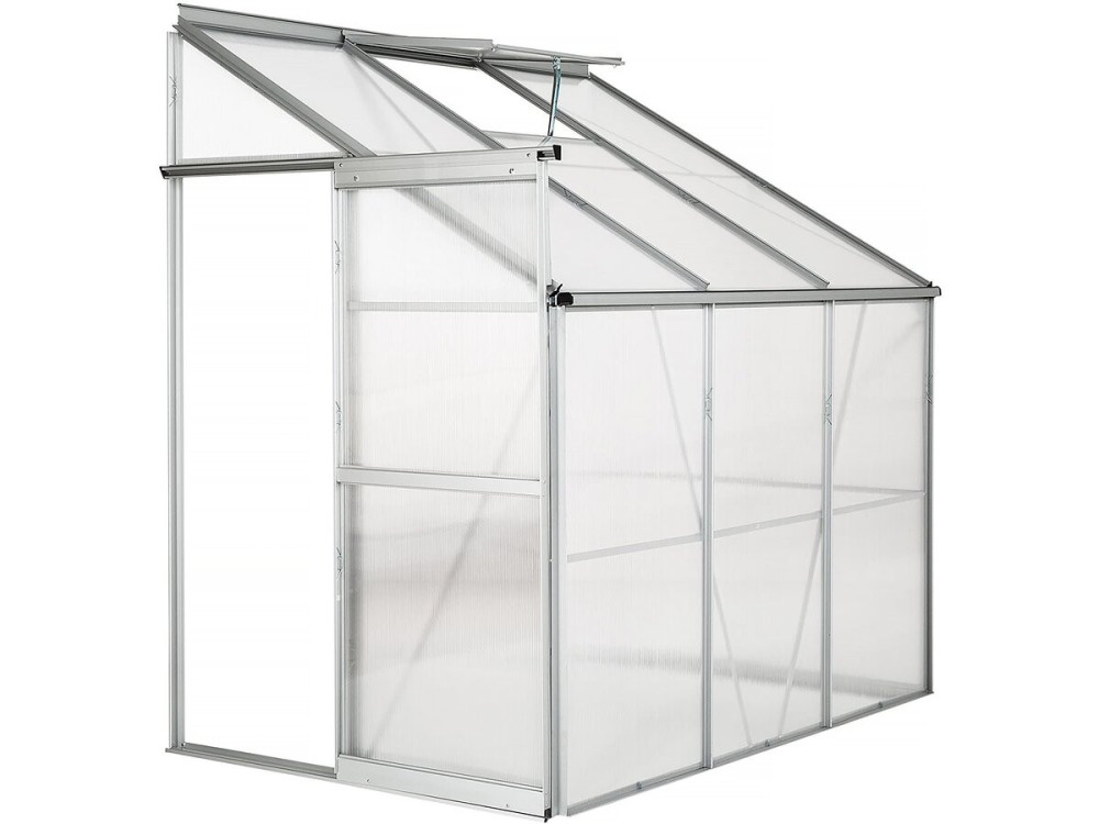 Base de acero galvanizado para invernadero "Basilic" - 2,37 m² - Gris