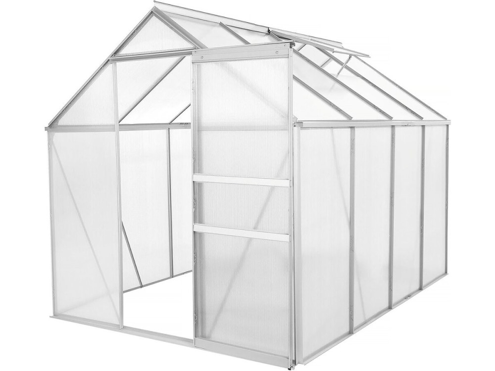 Base de acero galvanizado para invernadero "Basilic" - 4,75 m² - Gris