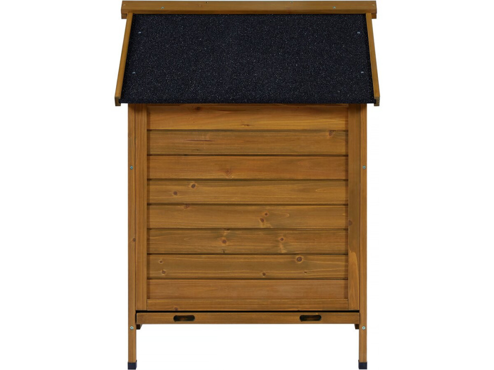 Gallinero de madera "Cocotte" con caja nido - Marrón