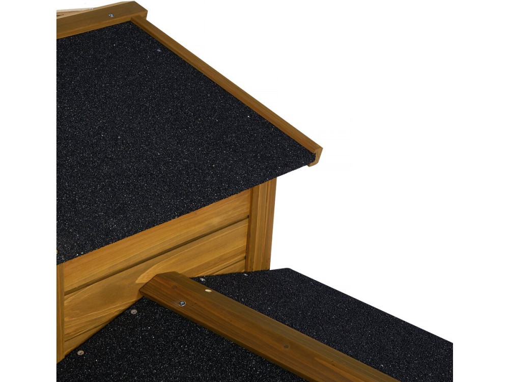 Conejera de madera "Galina" de 2 puertas, exterior e impermeable