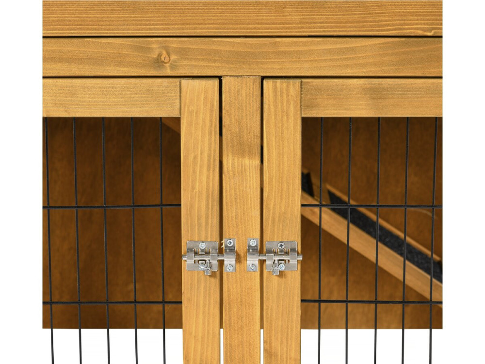 Conejera de madera "Noisette" - 102 x 55 x 100 cm - Marrón