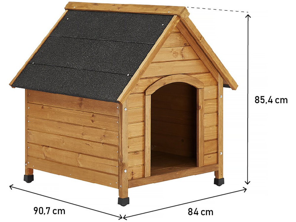 Caseta para perros "Doggy" - 77 x 82 x 88 cm - Beige -