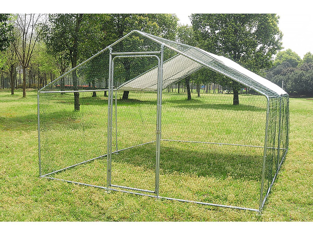 Gallinero 9 m² Recinto de malla 3 x 3 x 2 M acero galvanizado
