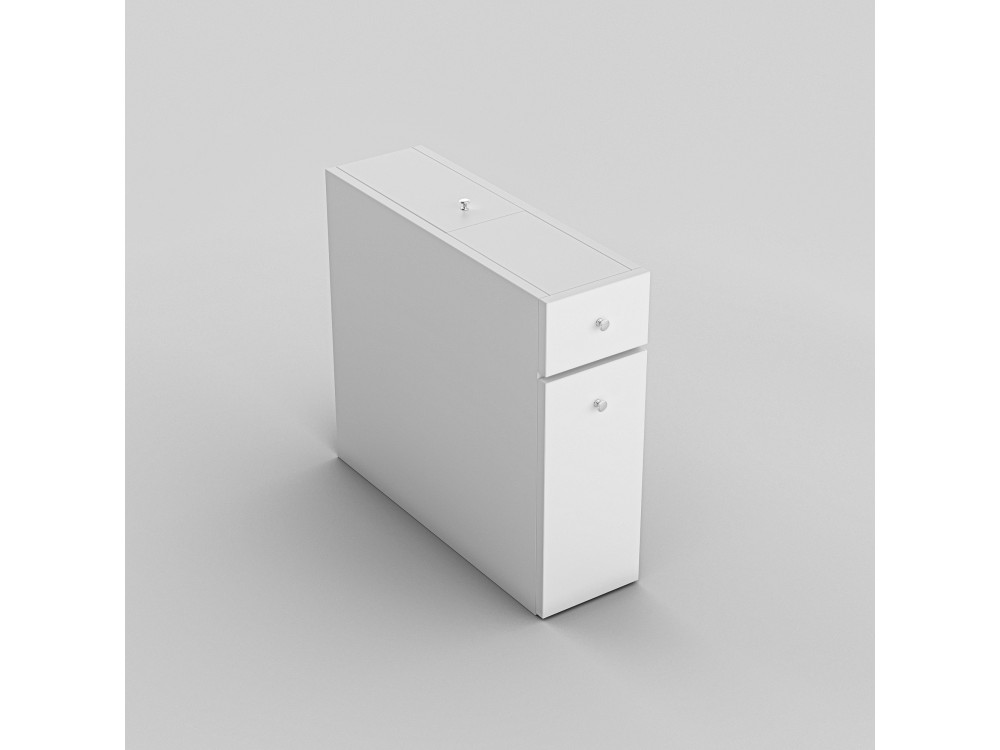 Mueble de baño de madera "Calencia" - 60 x 19 x 55 cm - Blanco