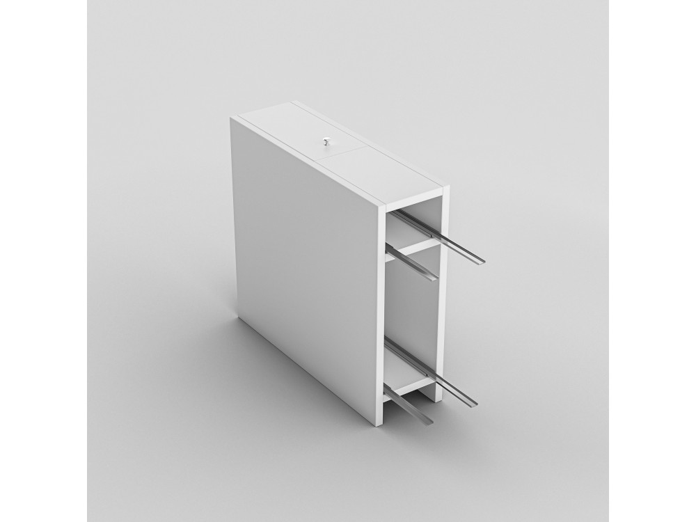 Mueble de baño de madera "Calencia" - 60 x 19 x 55 cm - Blanco
