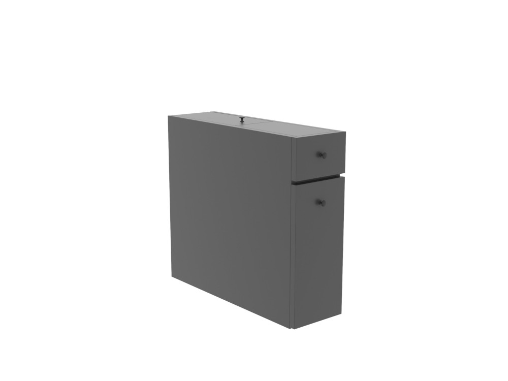Mueble de baño de madera "Calencia" - 60 x 19 x 55 cm - Gris antracita
