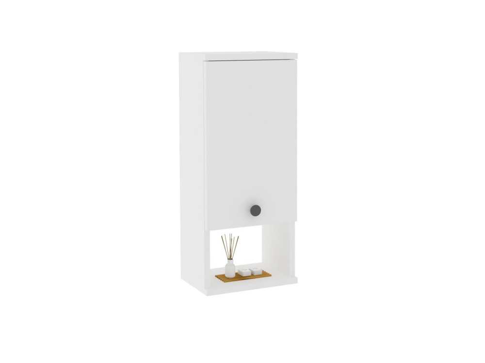 Mueble de baño de madera "Mis" - 30 x 21 x 71 cm - Blanco