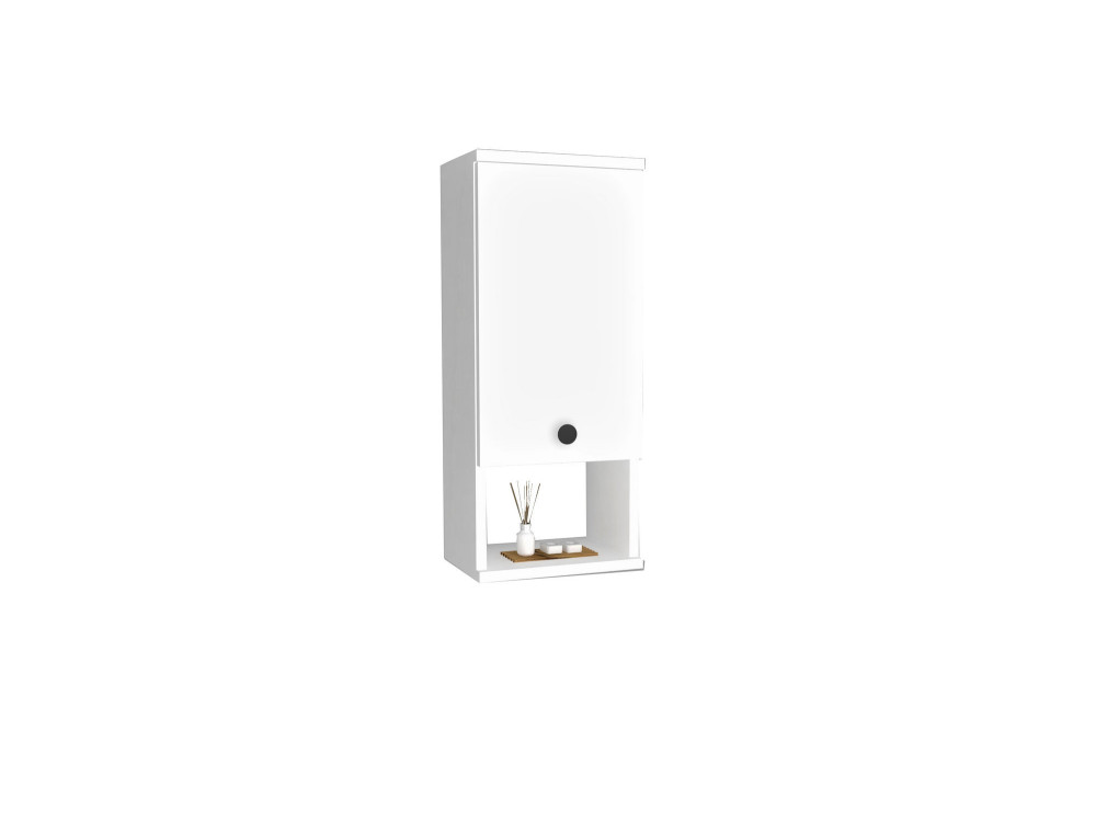 Mueble de baño de madera "Mis" - 30 x 21 x 71 cm - Blanco