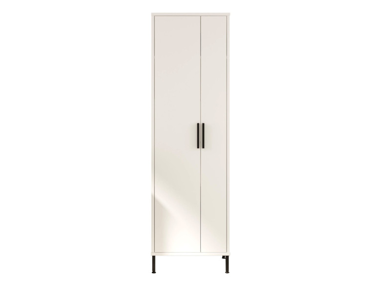 Armario de madera multifuncional "Jienna" - 50 x 36 x 165 cm - Blanco
