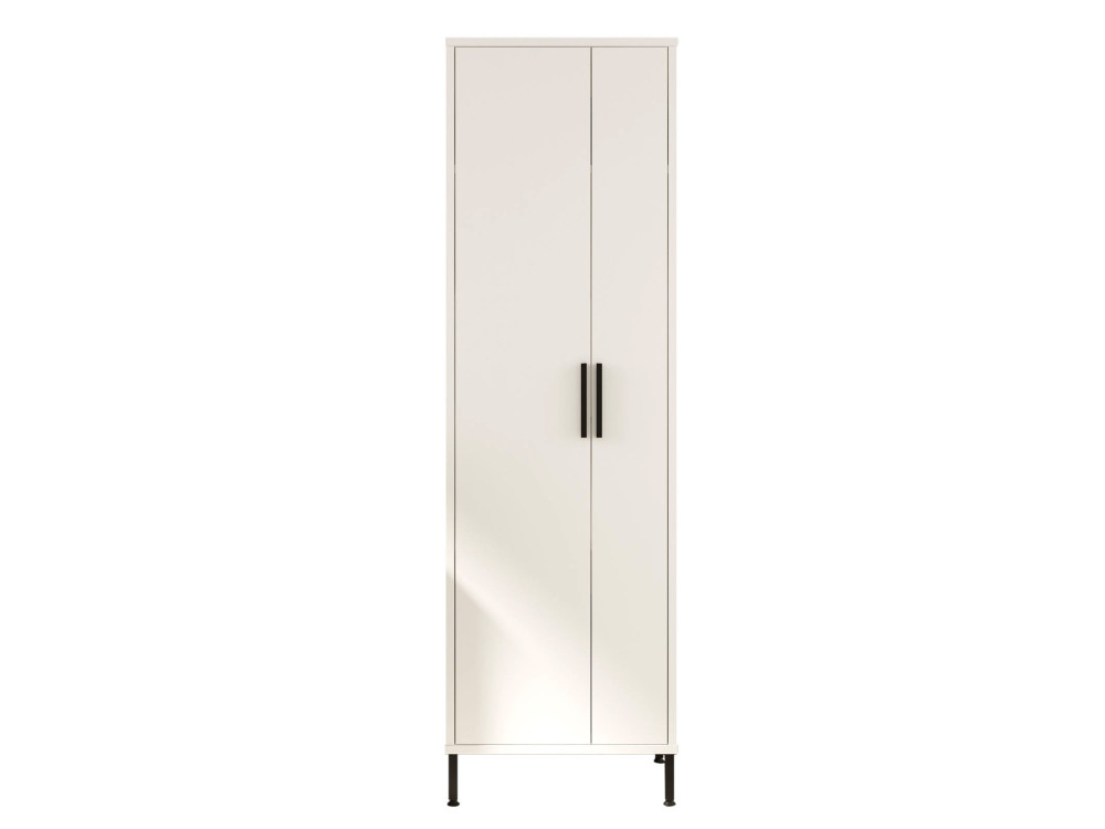 Armario de madera multifuncional "Jienna" - 50 x 36 x 165 cm - Blanco