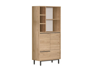 Armario de madera "Calvin" - 74 x 35 x 161 cm - Marrón