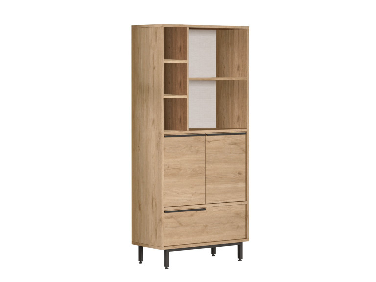 Armario de madera "Calvin" - 74 x 35 x 161 cm - Marrón