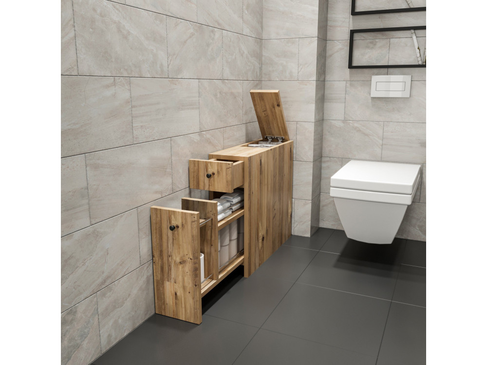 Mueble bajo de madera "Calencia" - 20 x 60 x 55 cm - Marrón