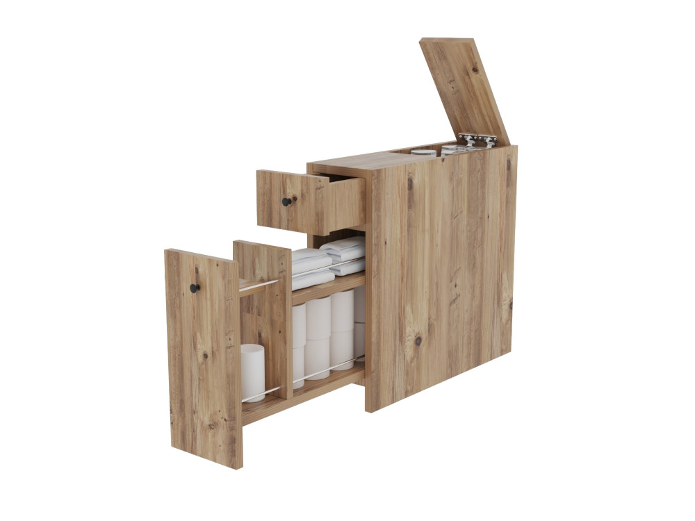 Mueble bajo de madera "Calencia" - 20 x 60 x 55 cm - Marrón