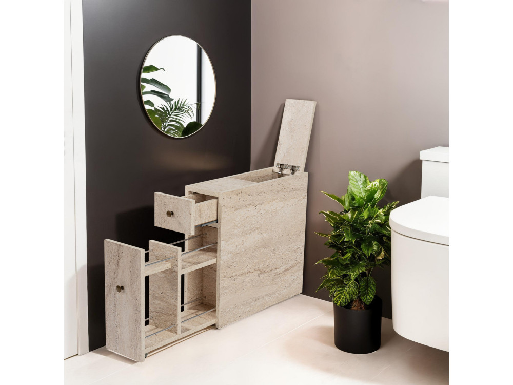 Mueble bajo de madera "Calencia" - 20 x 60 x 55 cm - Beige