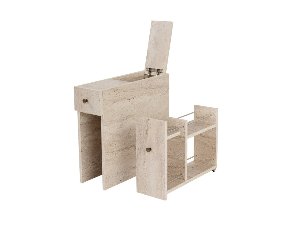 Mueble bajo de madera "Calencia" - 20 x 60 x 55 cm - Beige