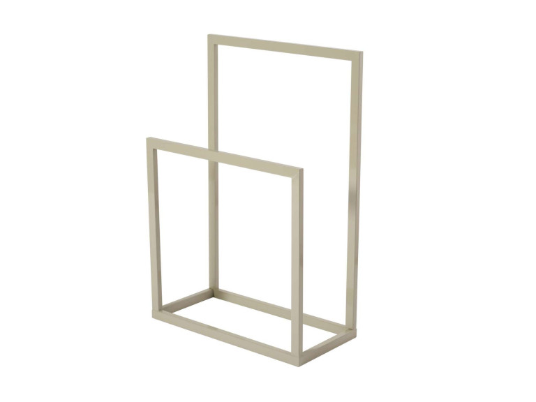 Toallero de metal "Gediz" - 25 x 60 x 90 cm - Topo