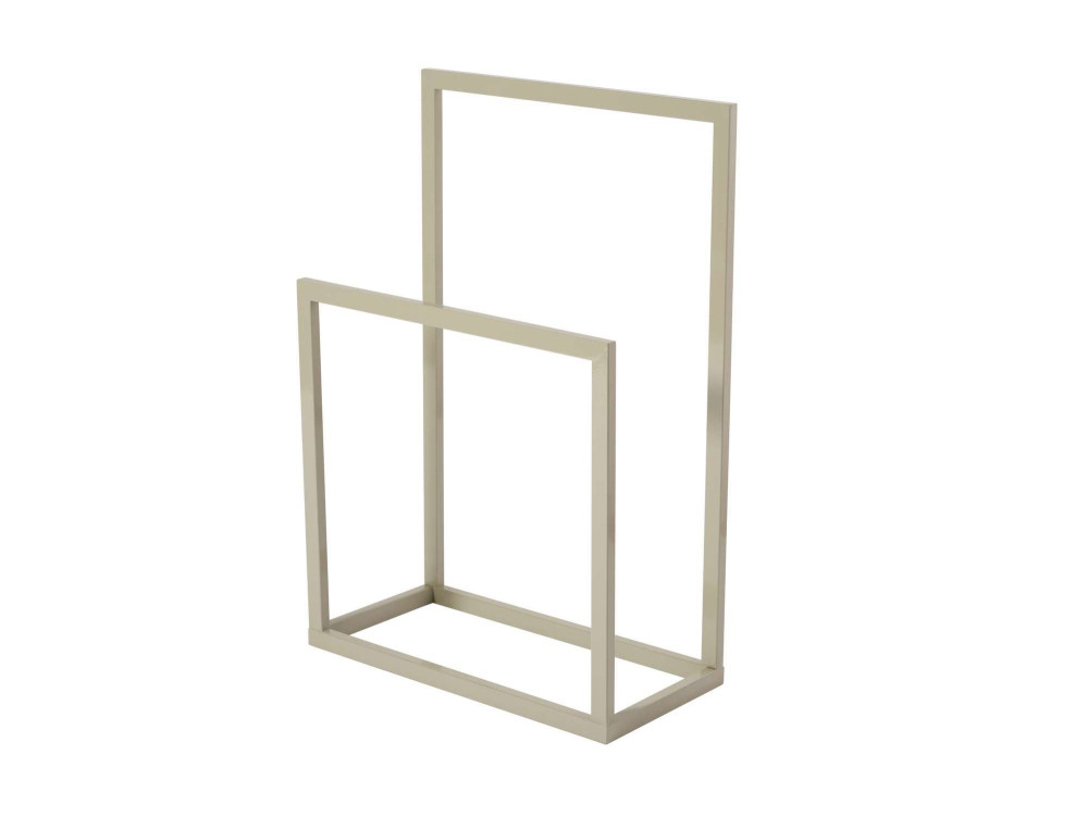 Toallero de metal "Gediz" - 25 x 60 x 90 cm - Topo