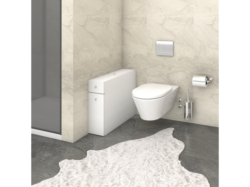 Mueble de baño de madera "Smart" - 20 x 60 x 55 cm - Blanco