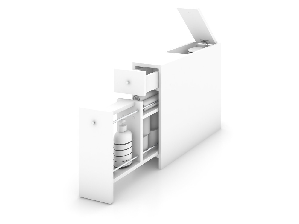 Mueble de baño de madera "Smart" - 20 x 60 x 55 cm - Blanco
