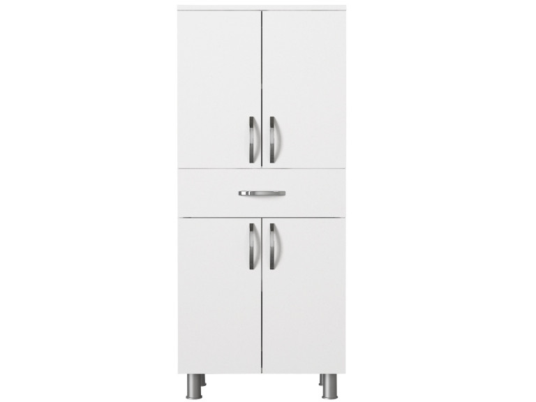 Mueble de baño de madera "Arizona" - 59 x 31 x 140 cm - Blanco