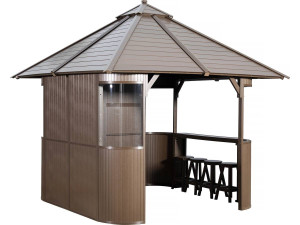 Refugio balneario "Bali" - 330 x 330 x 323 cm