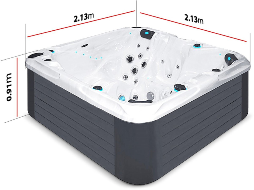 Spa " Solace " - 4 plazas + 1 reclinable - 2,13 x 2,13 x 0,91 m
