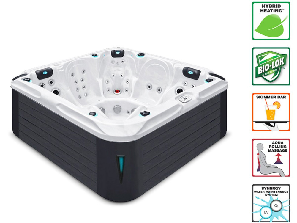 Spa " Delight " - 3 plazas + 2 tumbadas - 2,13 x 2,13 x 0,91 m