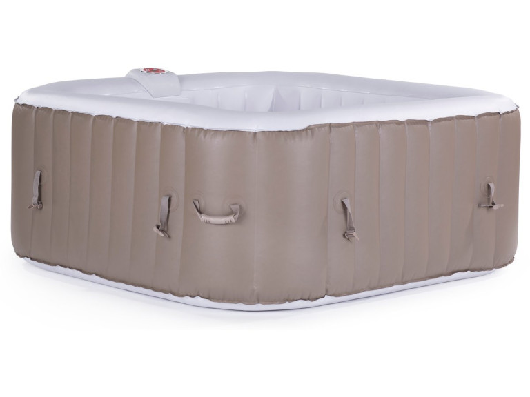 Spa hinchable - "Monac" en PVC - 6 personas - topo/ crema