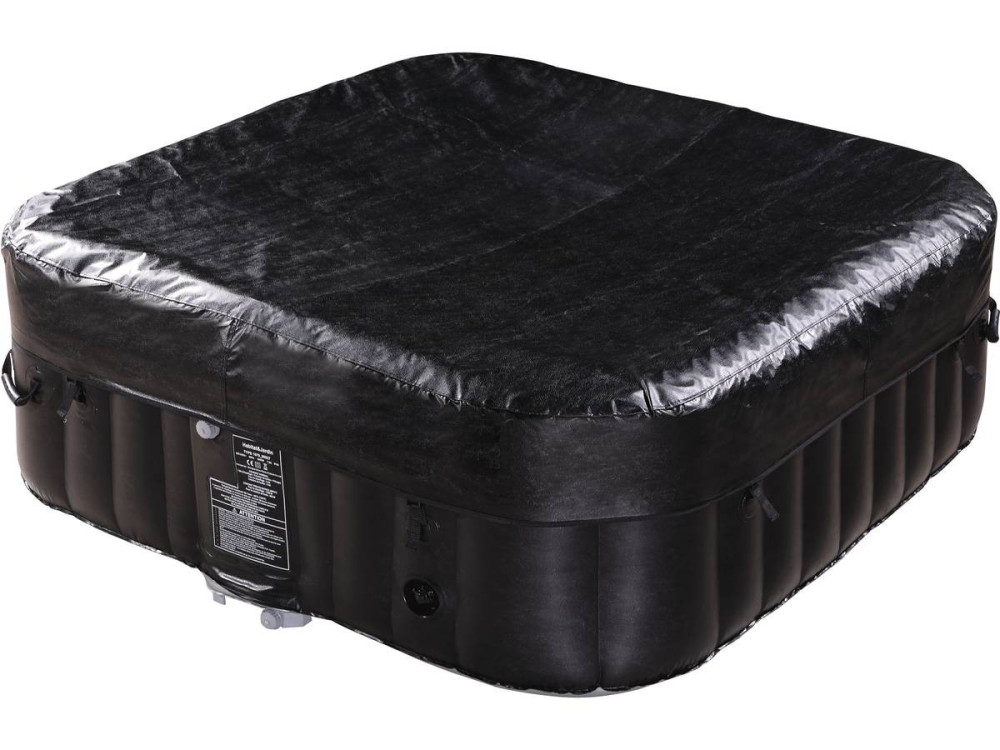 Spa hinchable NICE en PVC - 6 plazas - Gris/Noir