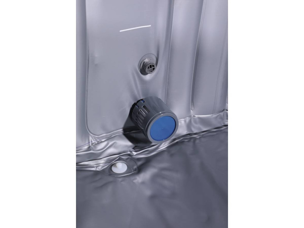 Spa hinchable NICE en PVC - 6 plazas - Gris/Noir