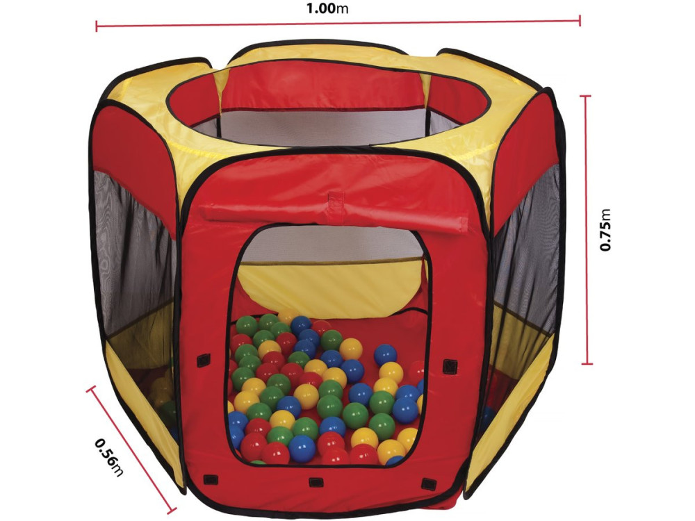 Tienda de bolas con 100 bolas incluidas