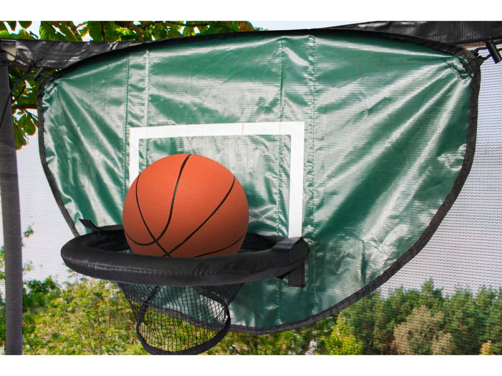 Aro de baloncesto universal para trampolín "Loopy" - Verde