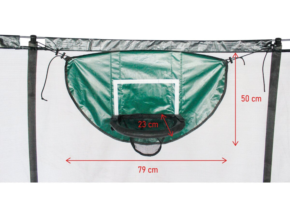 Aro de baloncesto universal para trampolín "Loopy" - Verde