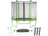 Cama elástica "Yoopi" - Ø 1.8 m - con red + escalera + cubierta de protección + kit de anclaje