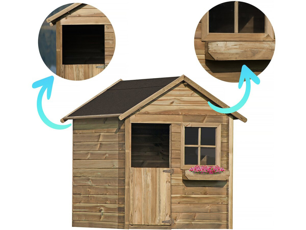 Casita de Madera "Coccinelle"