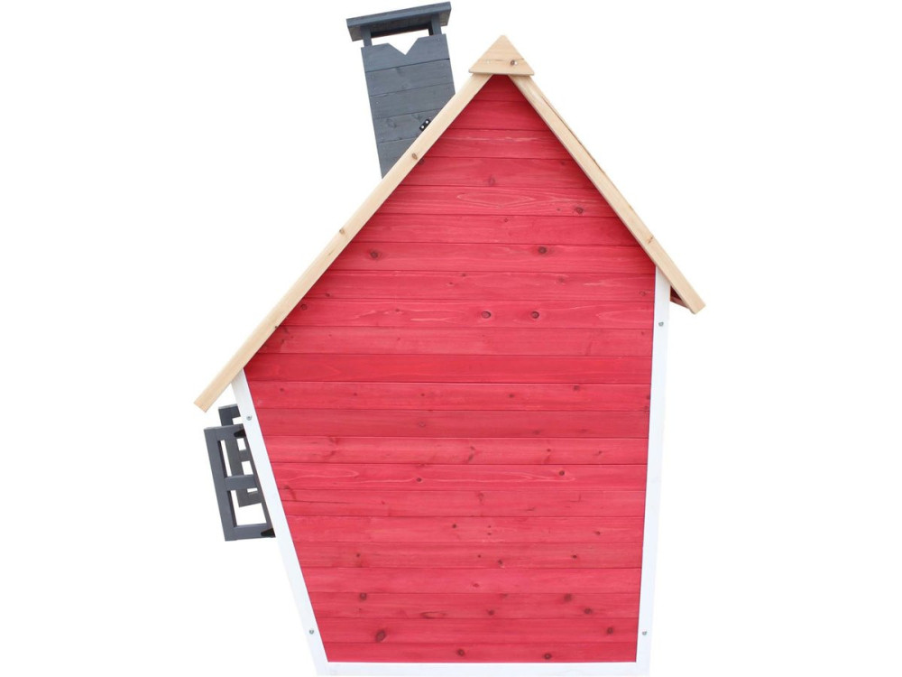 Casita "Lilou" - 119,5 x 156 x 102 cm - Rojo/Gris